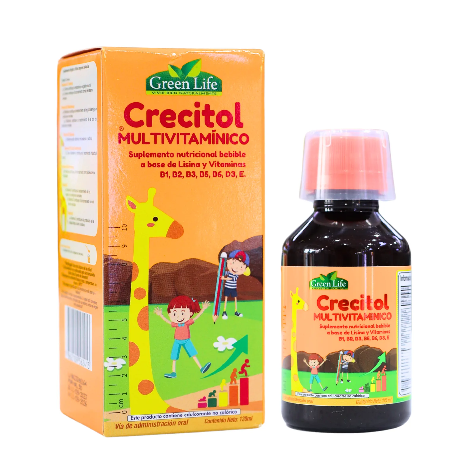 Presentación de CRECITOL MULTIVITAMÍNICO 120 ML – GREEN LIFE