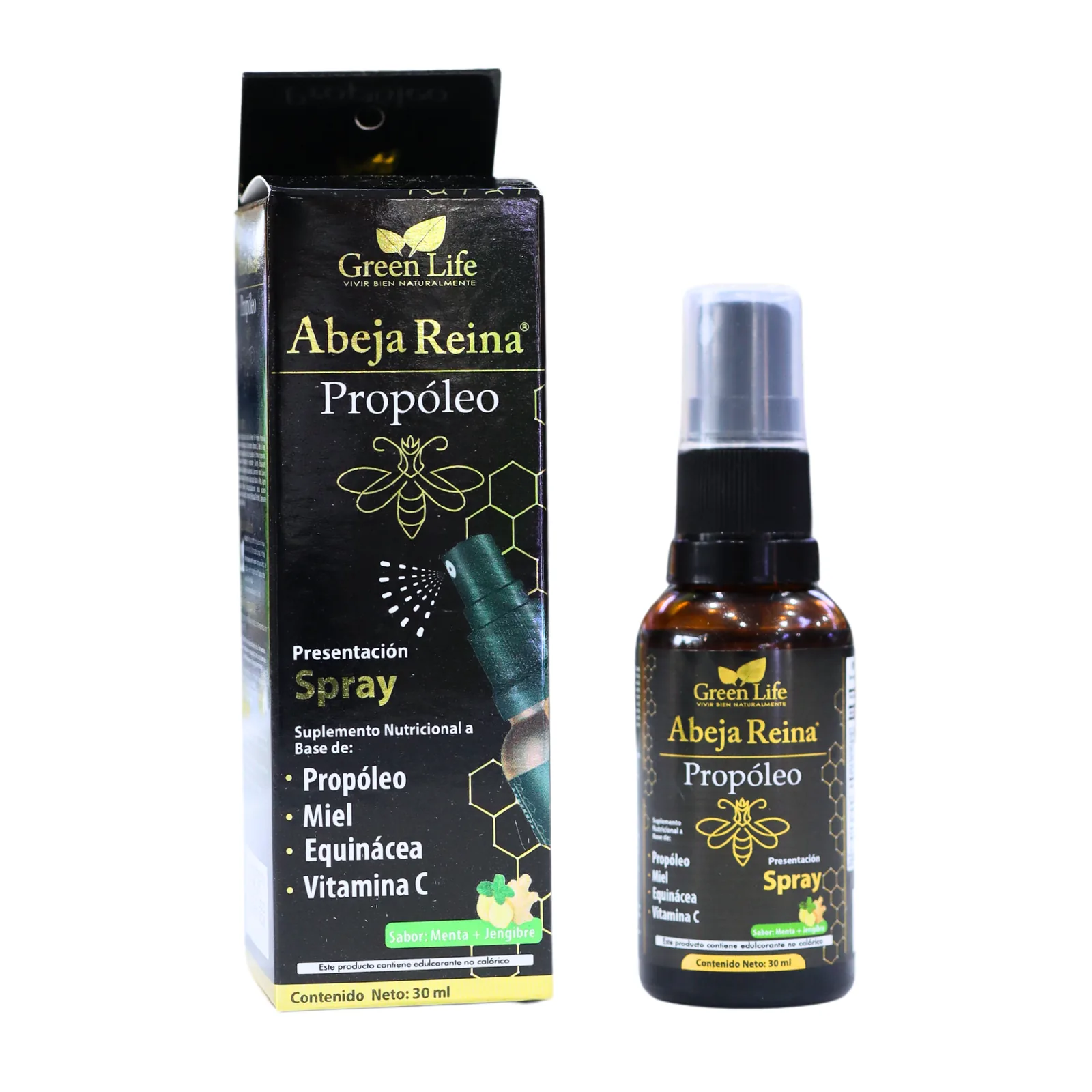 Presentación de ABEJA REINA PROPOLEO SPRAY 30 ML – GREEN LIFE