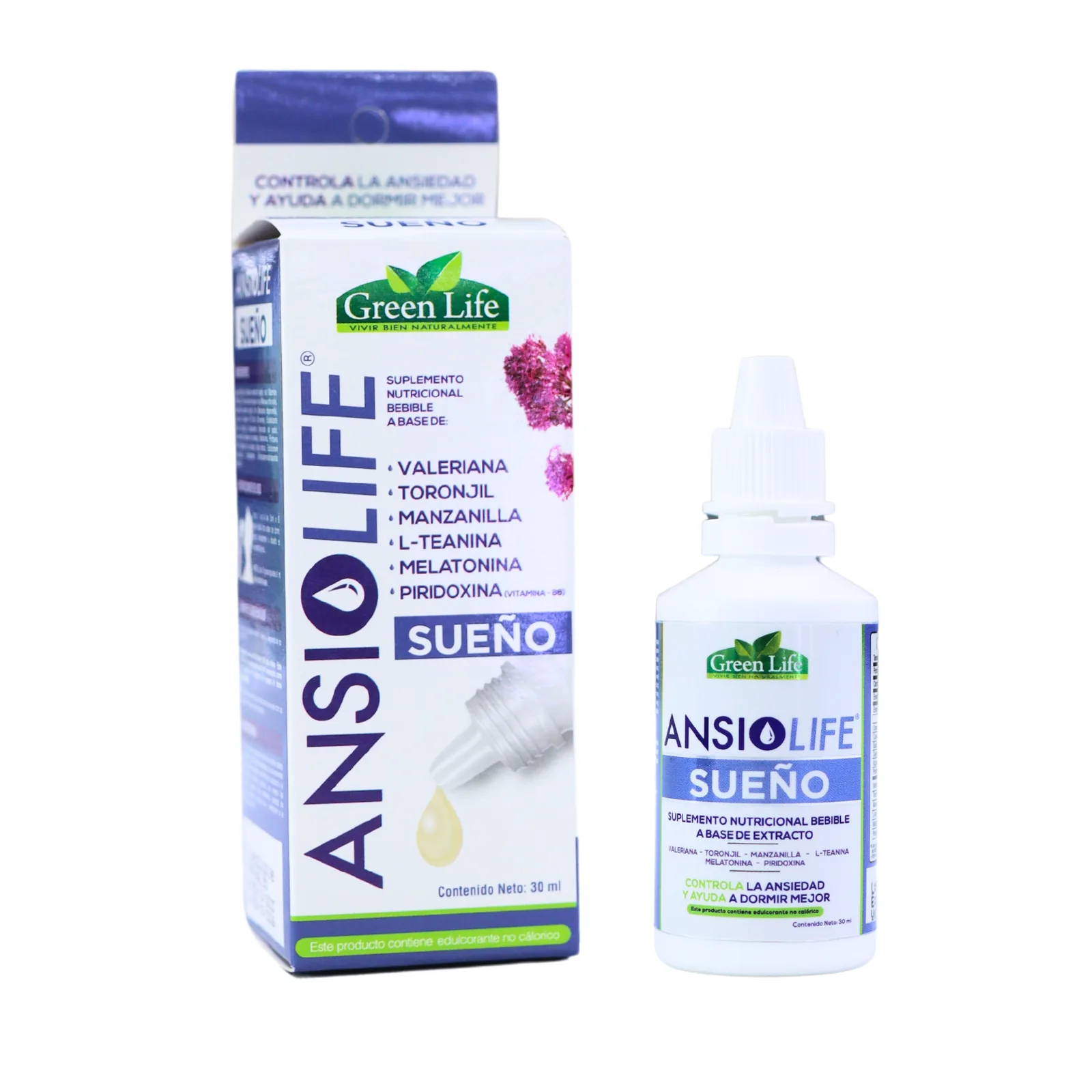 Presentación de ANSIOLIFE 30 ML – GREEN LIFE