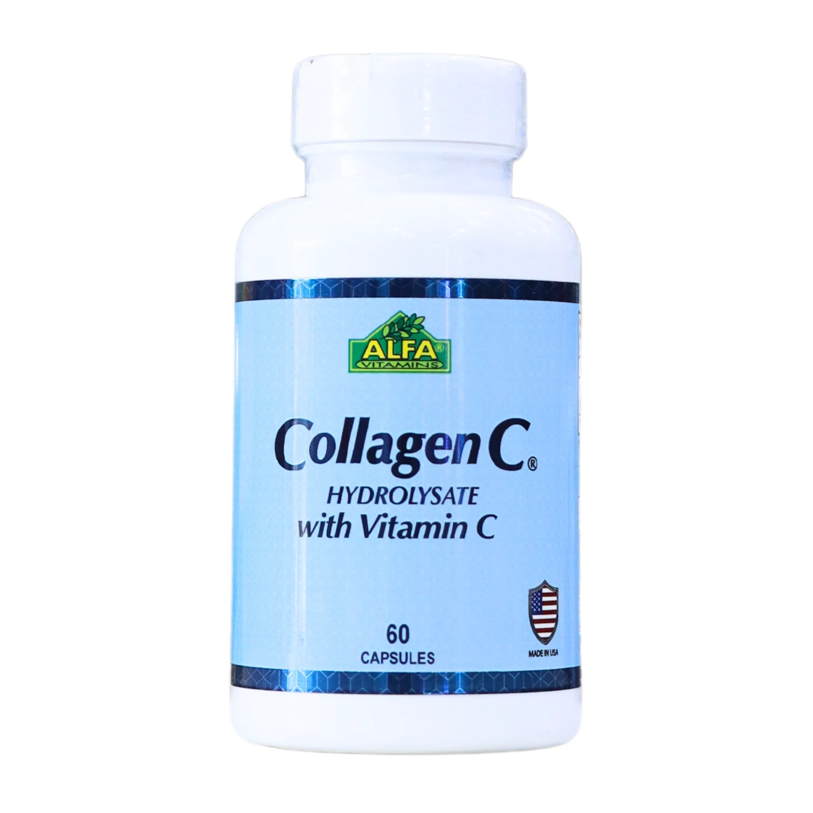 Presentación de COLLAGEN C 60 CAPSULES HYDROLYSATE – ALFA VITAMINS