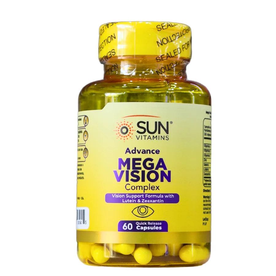 Presentación de MEGA VISION COMPLEX 60 CAPSULAS – SUN VITAMINS