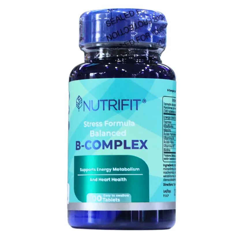 Presentación de B COMPLEX STRESS FORMULA 100 TABLETAS – NUTRIFIT