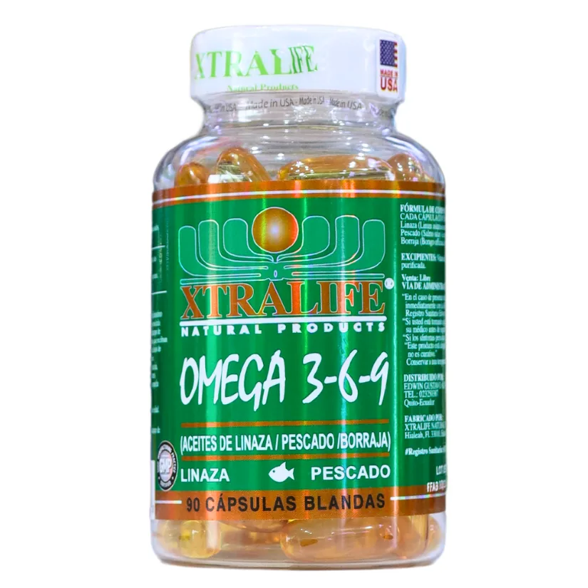 Presentación de OMEGA 3 6 9 FISH OIL (90 SOFTGELS) – XTRALIFE