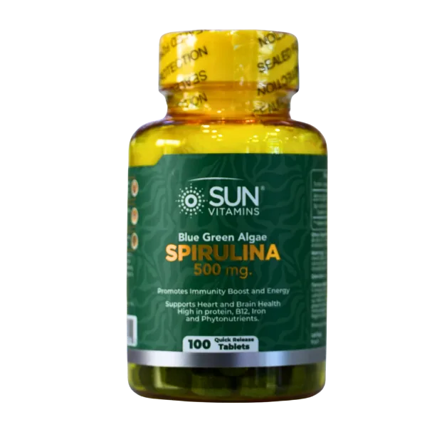 Presentación de SPIRULINA 100 TABLETS – SUN VITAMINS