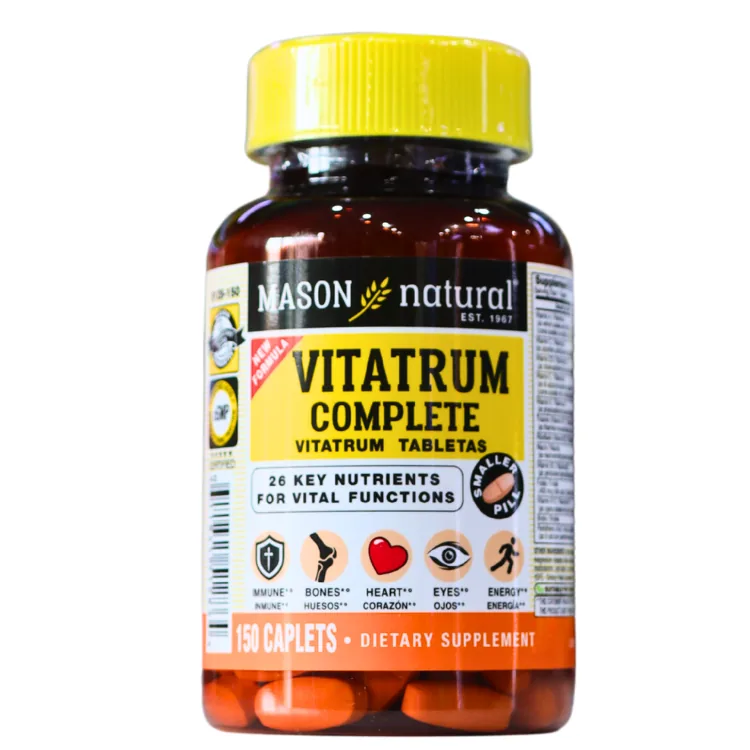 Presentación de VITATRUM COMPLETE 150 TABLETAS – MASON NATURAL