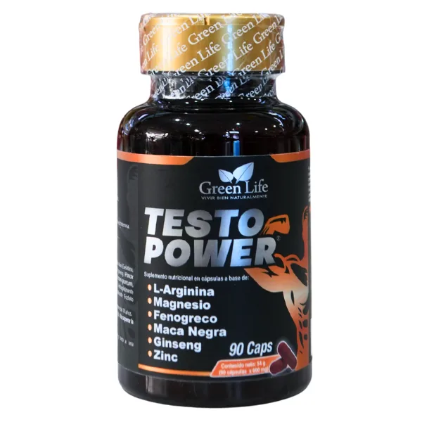 Presentación de TESTO POWER + 90 CAP – GREEN LIFE