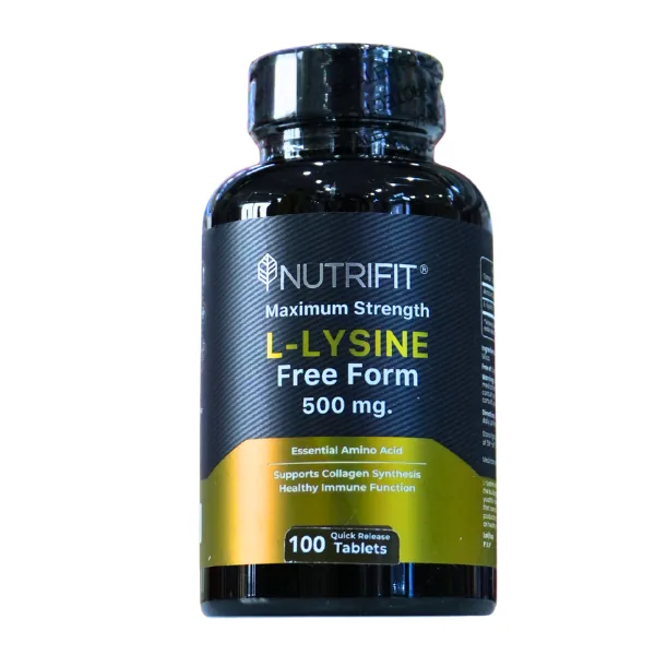 Presentación de L-LYSINE FREE FORM + 100 TAB – NUTRIFIT