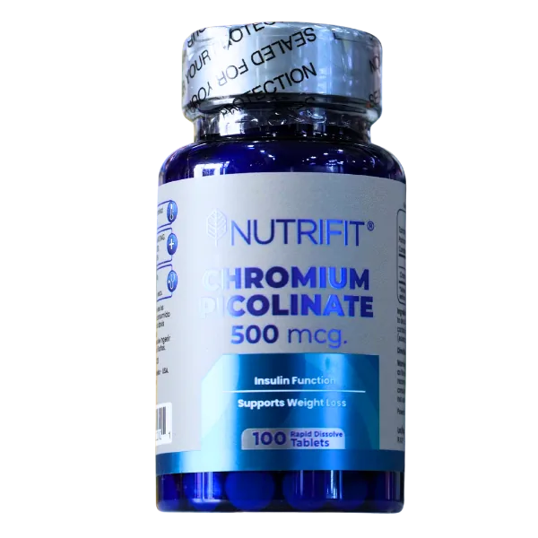 Presentación de CHROMIUM PICOLINATE + 100 TAB – NUTRIFIT